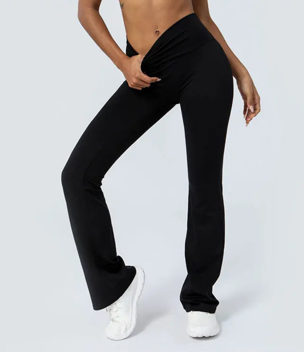 Black high waisted yoga pants