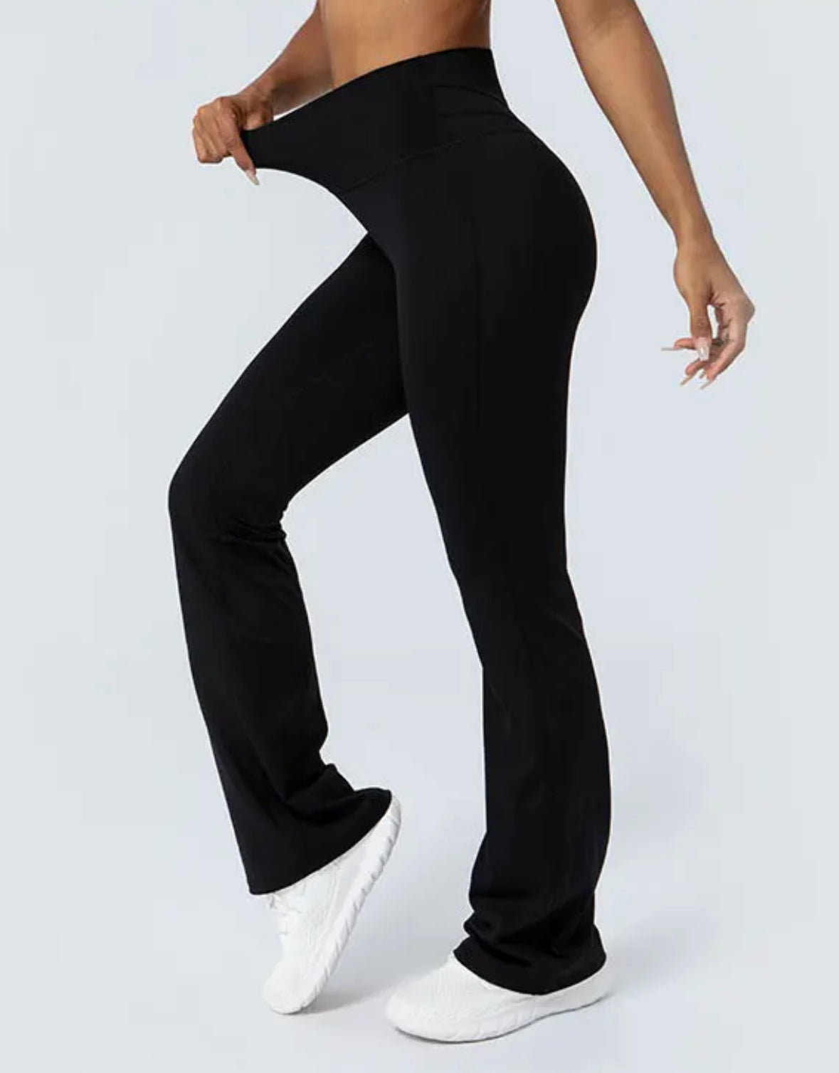 Black high waisted yoga pants