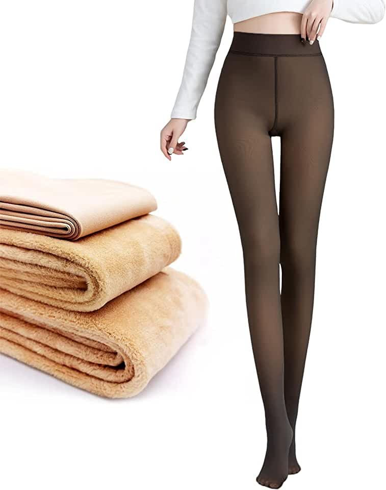 fleece lined winter tights