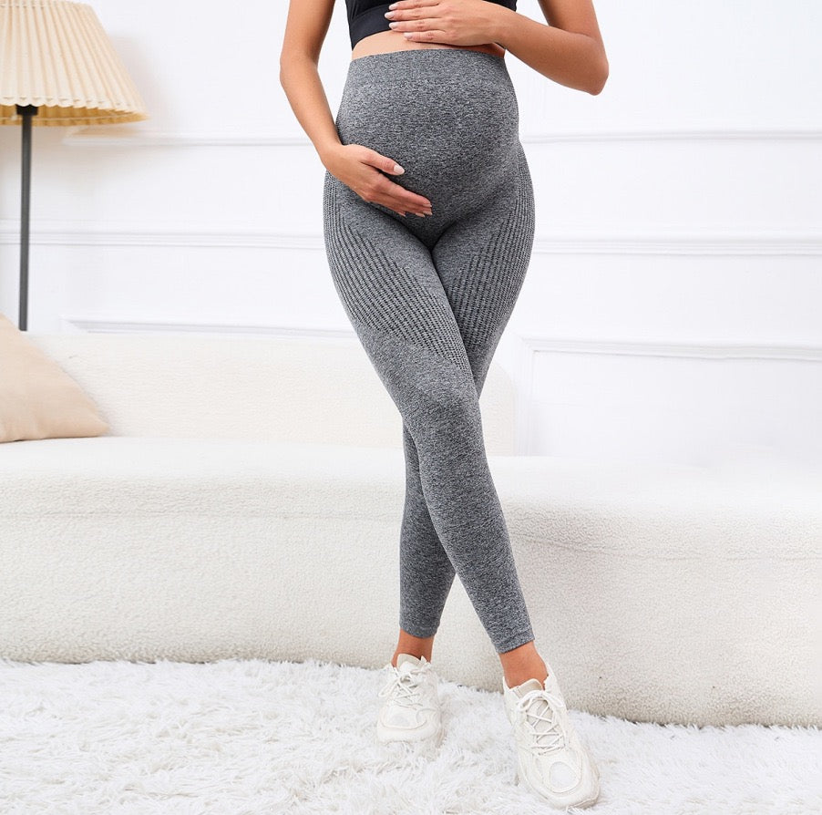 grey maternity leggings