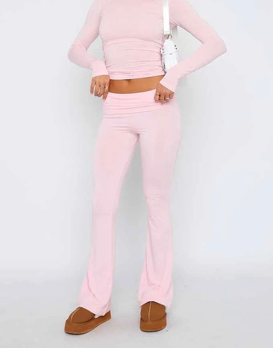 pink flare leggings pyjama