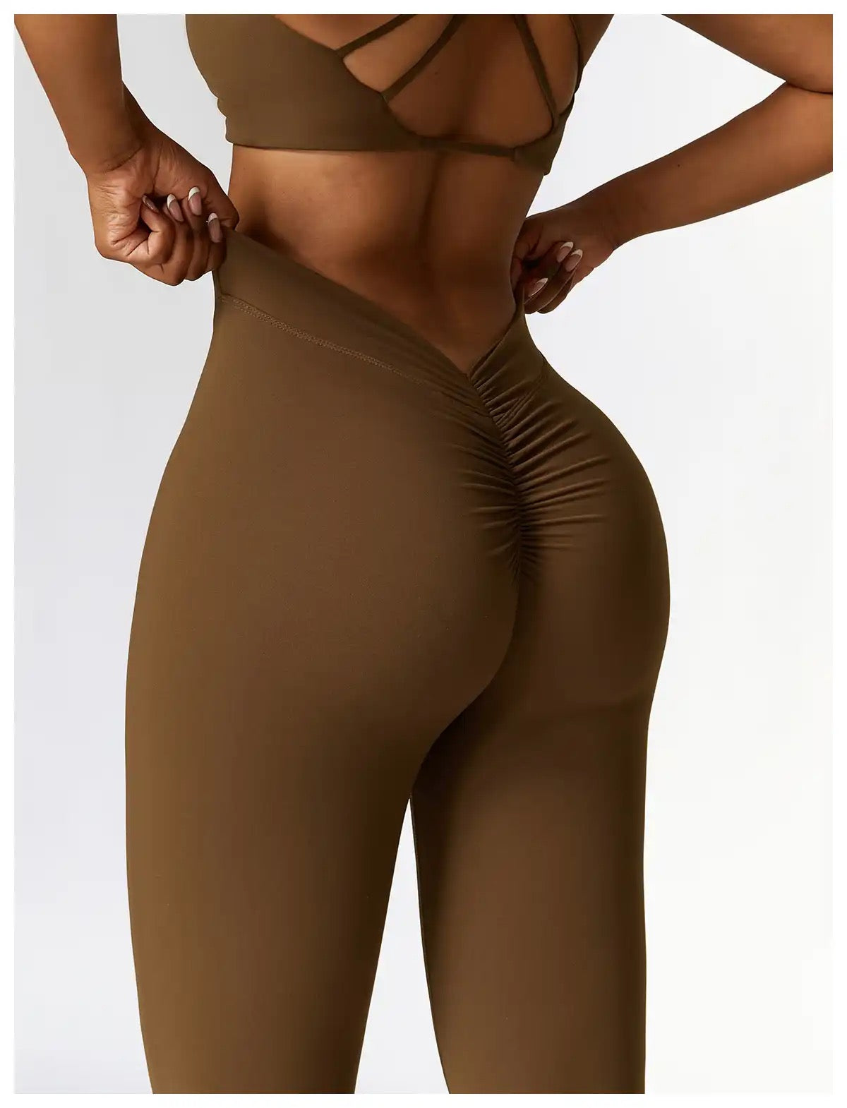 buy brown flare leggings