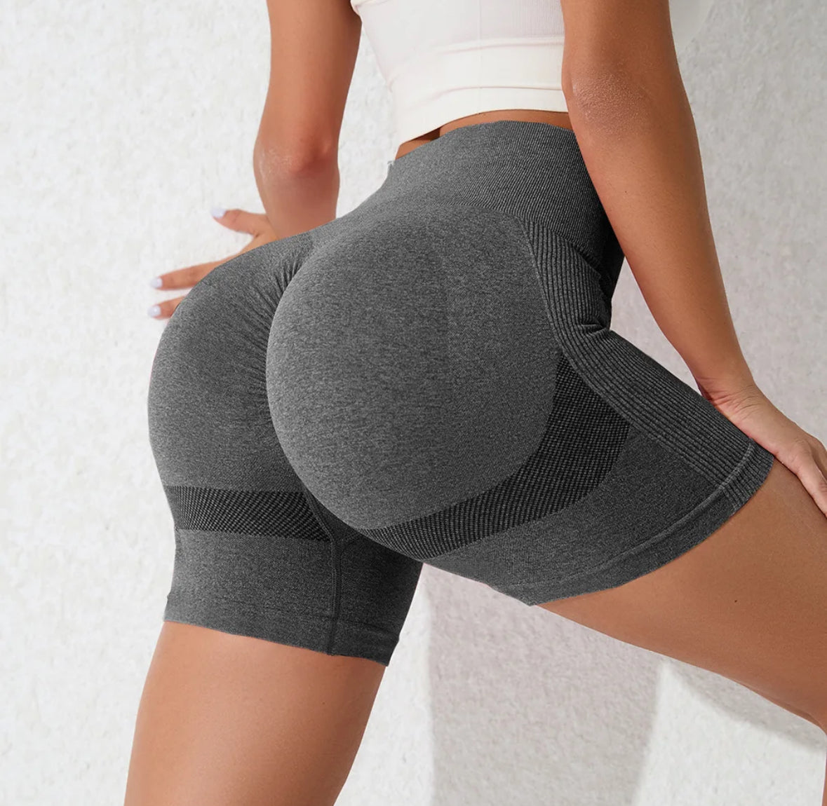 Grey Gym Shorts for Women