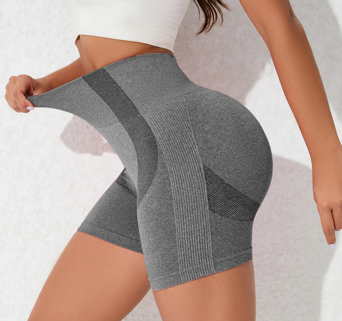 Grey Gym Shorts for Women