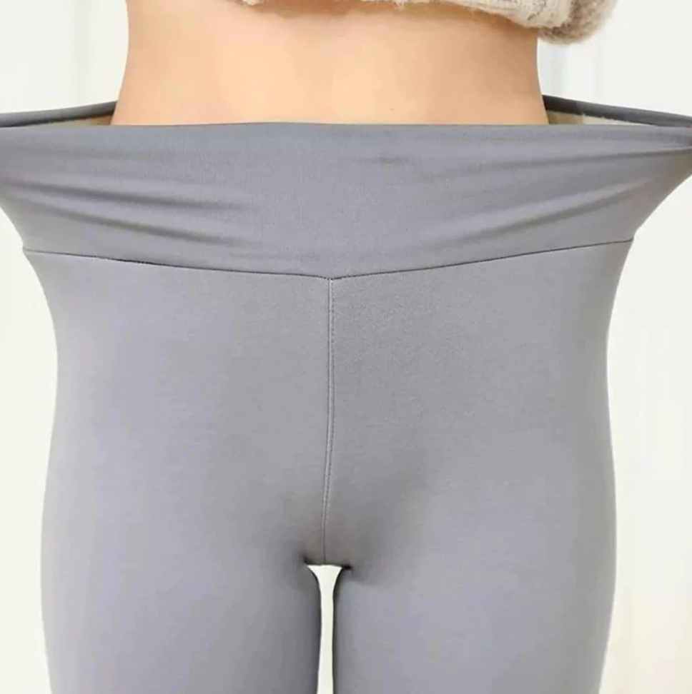 grey winter leggings