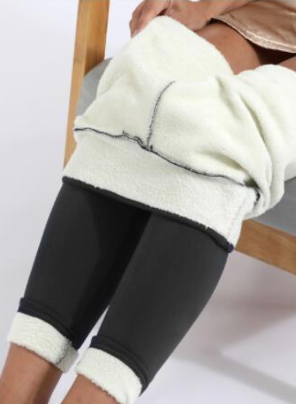 grey fleece leggings